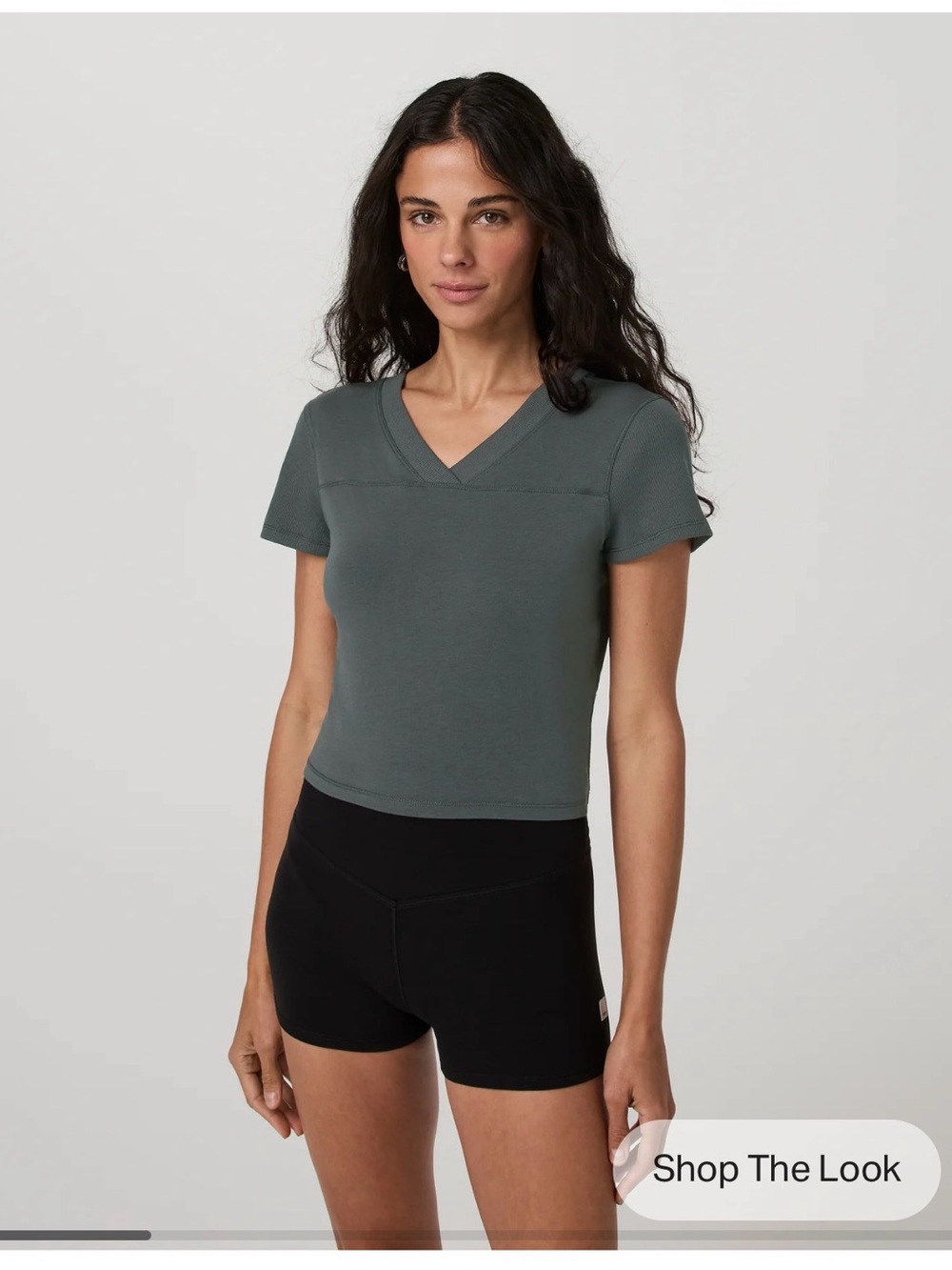 Short Sleeve Tuvalu Double V Neck